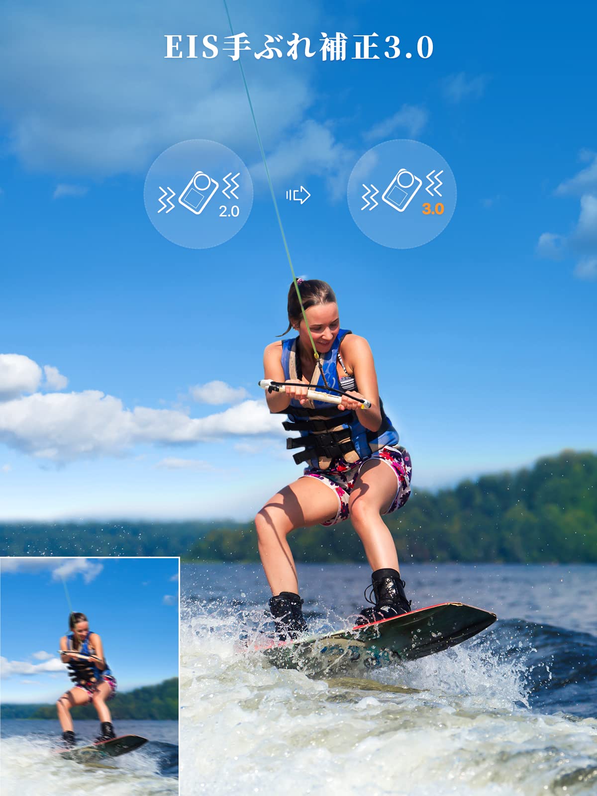 アクションカメラ XTU S3Pro 2022 Ambarella H22チップ